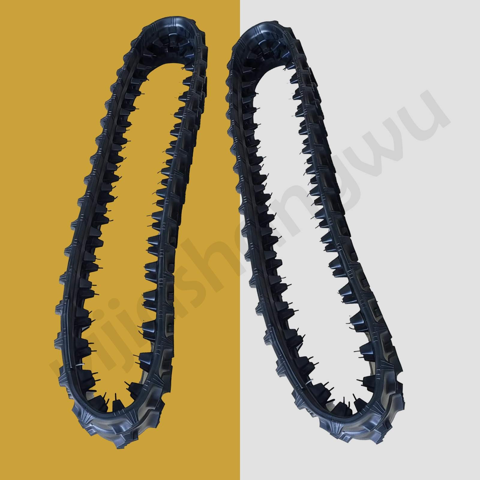 180*72*37 Size Two Pcs Rubber Track for Mini Mini Excavator