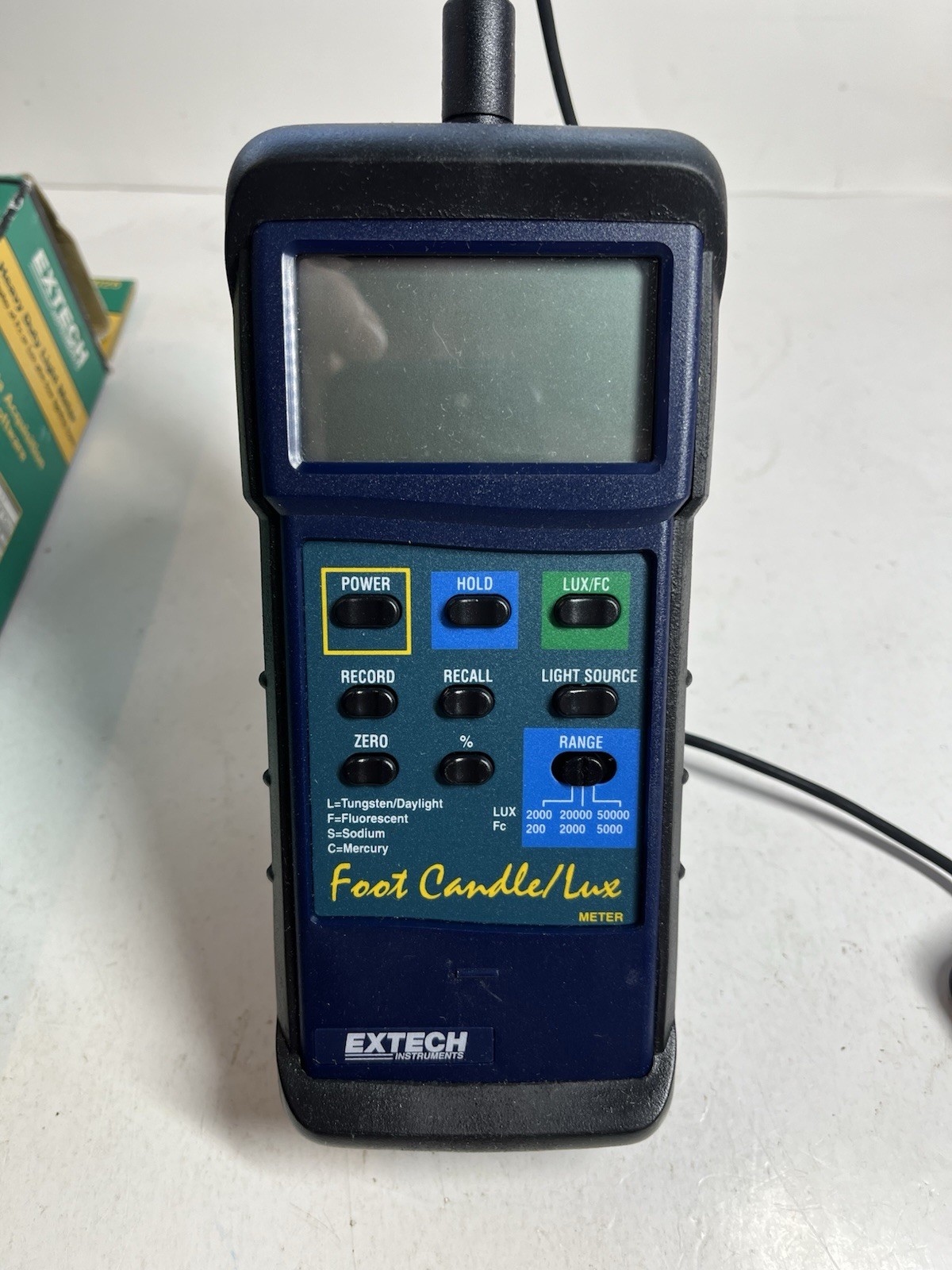 Extech 407026 Foot Candle/Lux Heavy Duty Light Meter