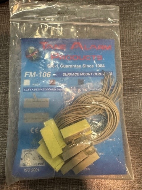 10 Pcs Tane Alarm Products FM-106 Tan ***Contacts Only, No Magnets***