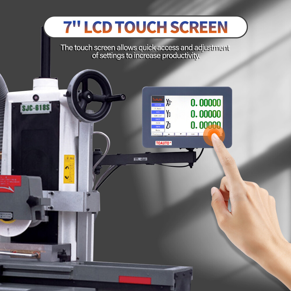 TOAUTO 2Axis /3 Axis Digital Readout 7» LCD Touch Screen DRO 5UM Linear Scale