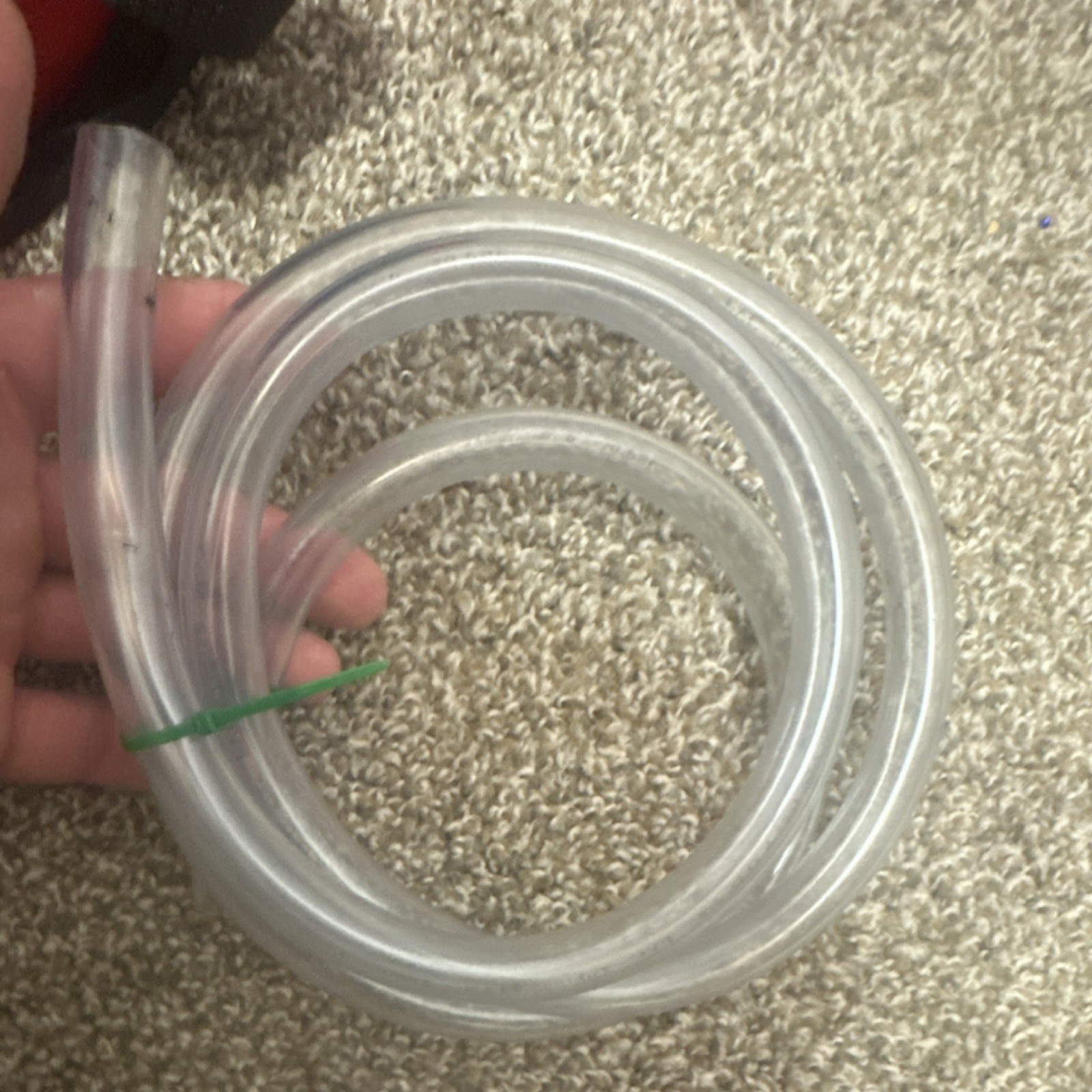 PVC Clear Cut Hose Tubing 1/2 in ID x 5/8 in OD 30 psi Maximum Pressure Durable