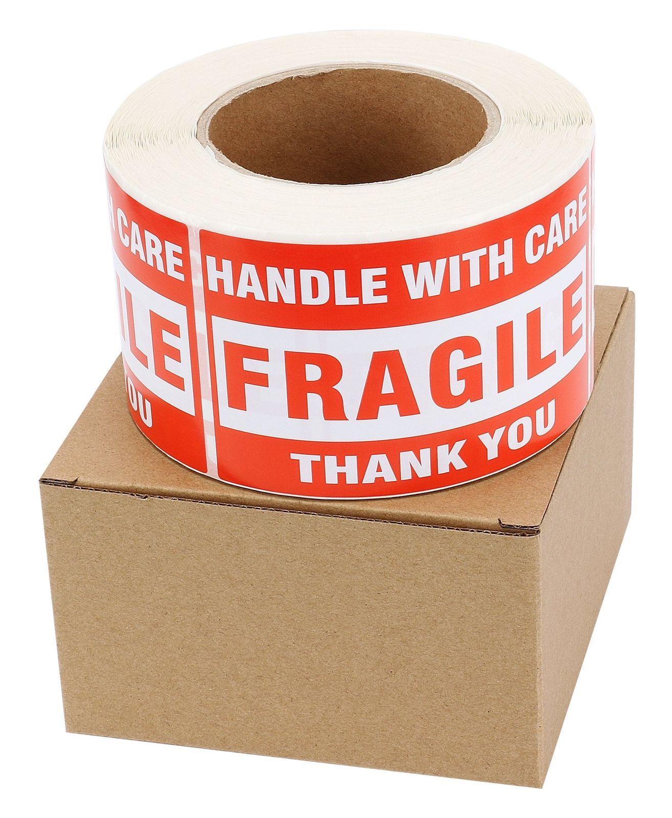 1 Roll 3″x5″ Fragile Stickers for Handle with Care Shipping Labels 500/Roll