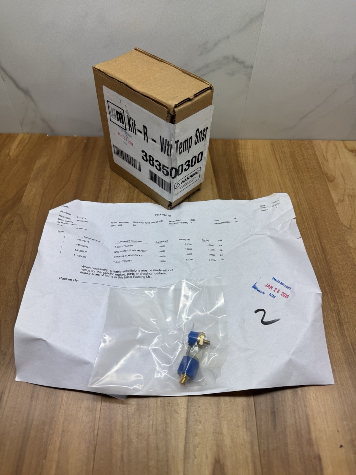 Weil McLain 383500300 KIT-R – WTR TEMP SNSR RETURN/SUPPLY SENSOR TSA(00BB)(01B1)