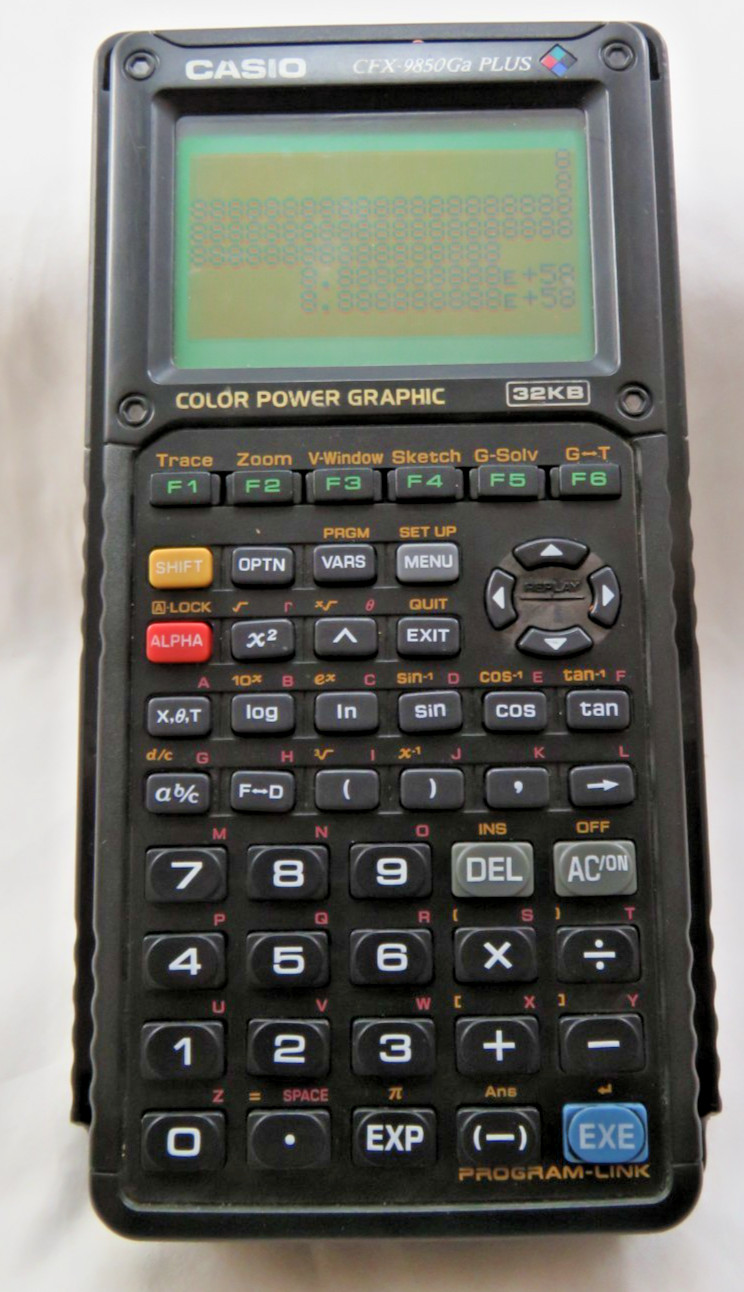 Lot 3 Casio CFX-9850GB Plus 32KB Graphing Calculators w/Covers Tested & Working