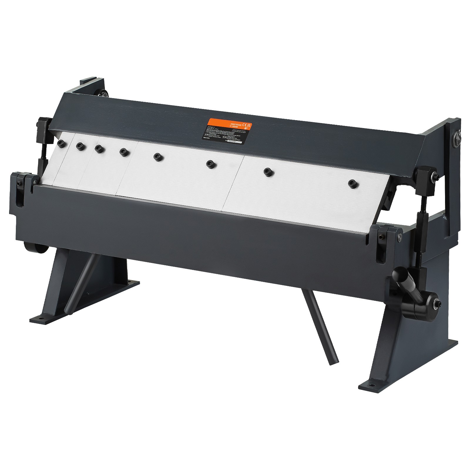 VEVOR 24 in Sheet Metal Bender 0-135° Brake Bending 14 Gauge Removable Fingers
