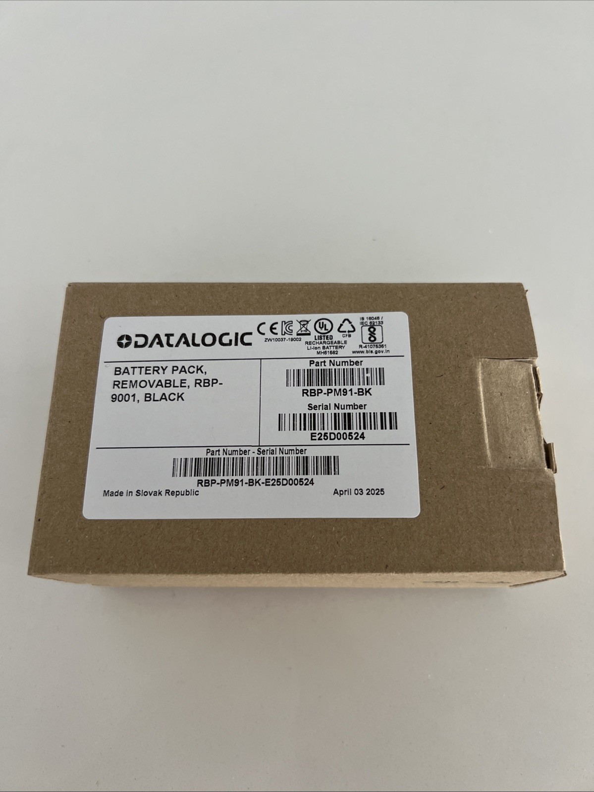 RBP-PM91-BK Datalogic Barcode Scanner Battery Pack