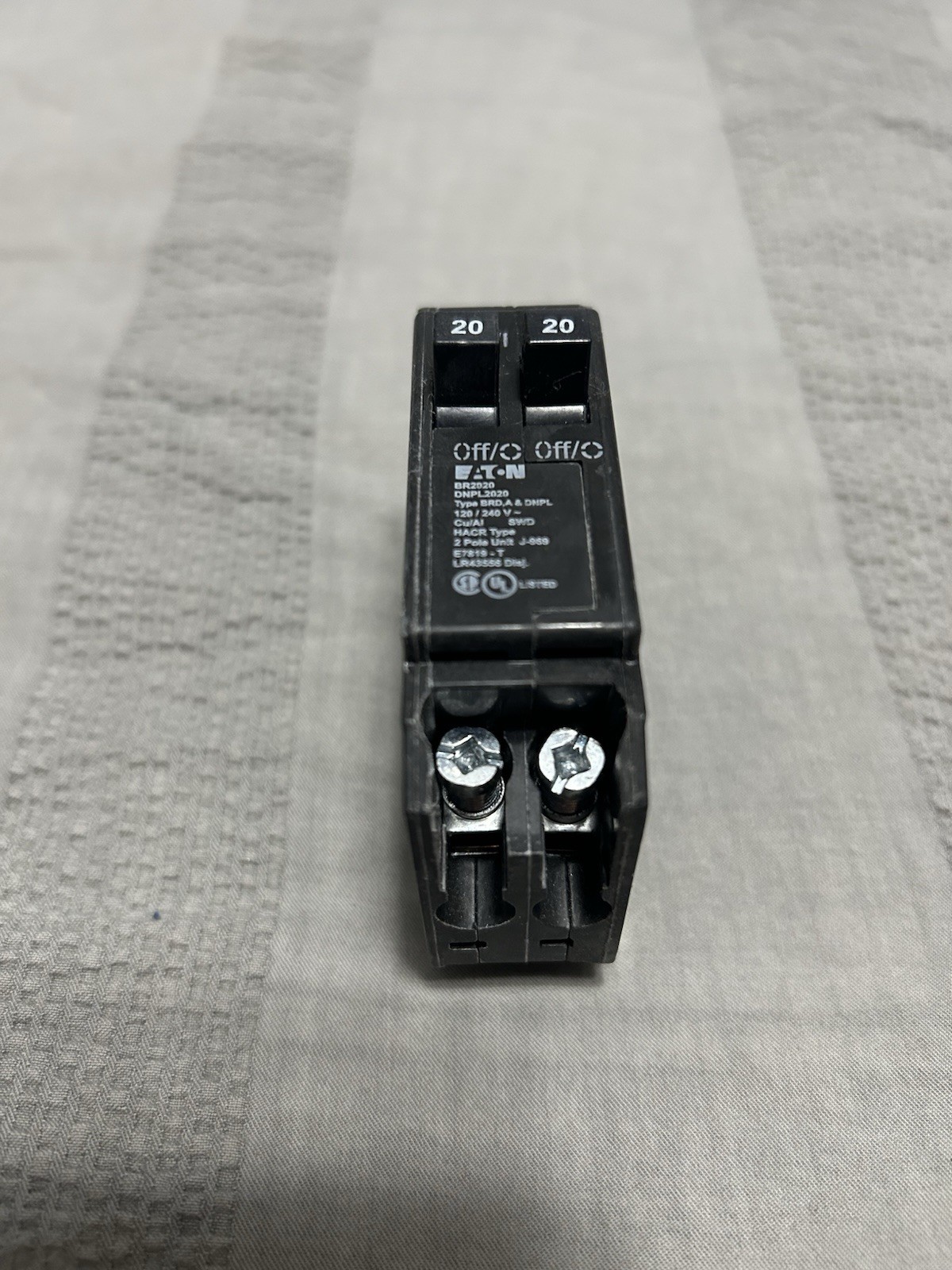 CHNT Double Pole Circuit Breaker 20A On/Off Switch