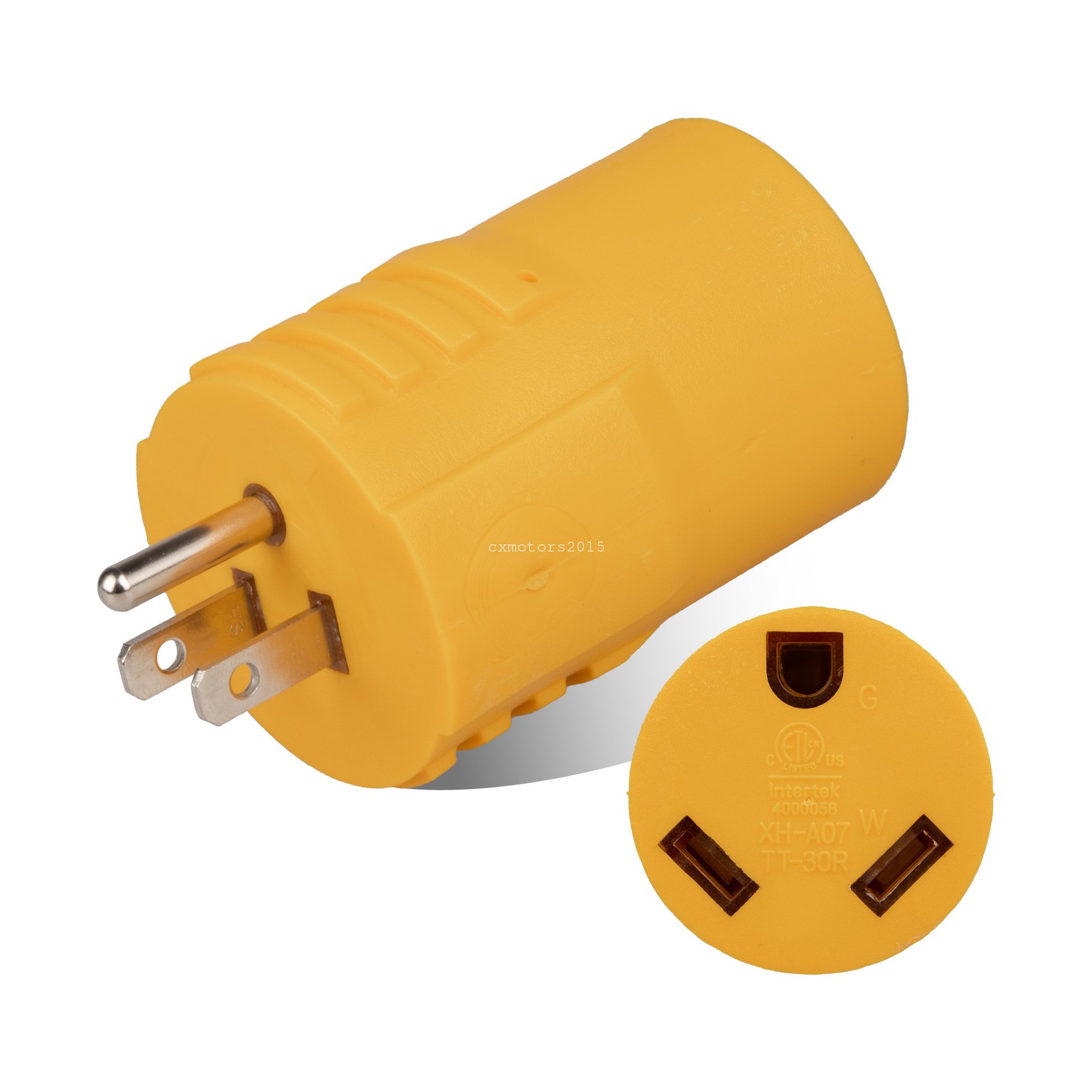 NEMA 5-15P to TT-30R RV Power Adapter 30A 110V 15A Household Converter Plug