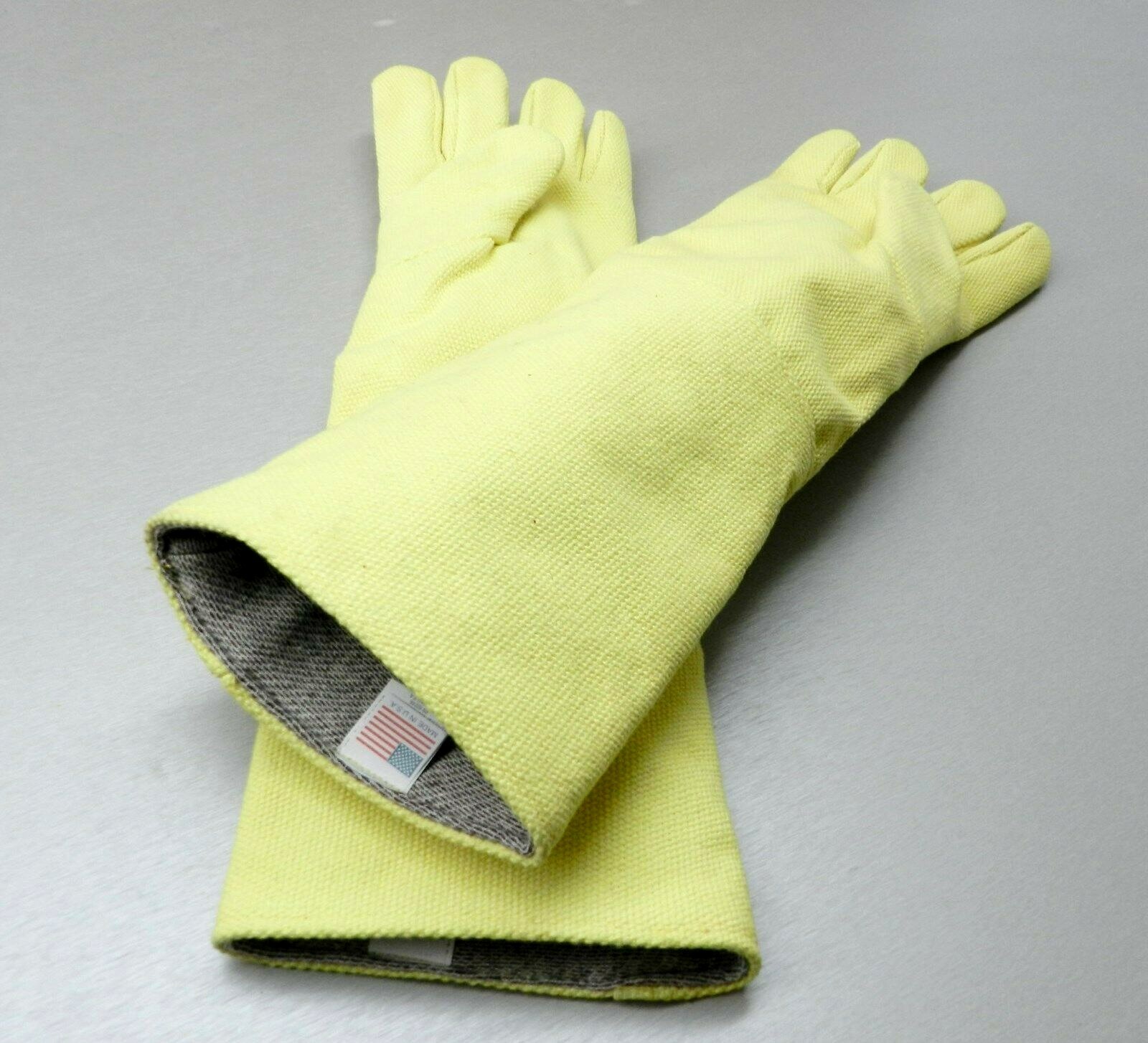 High Temperature Gloves Heat Resistant Furnace Safety Gloves Smelting Pair 23″ L
