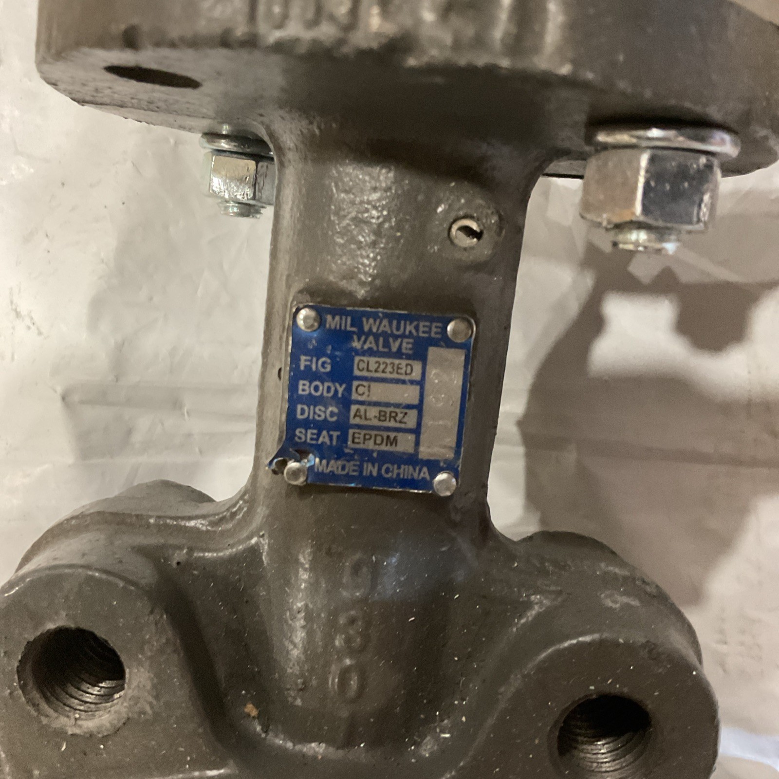 Milwaukee Valve 4” Butterfly Valve w/Lever Handle Cl223ED