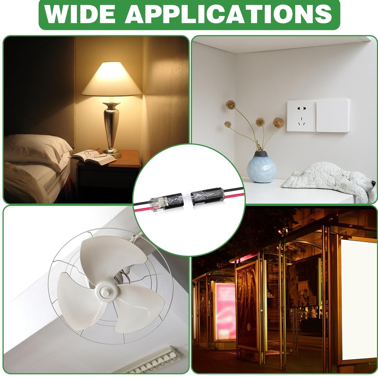 20/50pcs Double-Wire Plug-in Connector Led Light Strip Fast Connectors with 2Pin