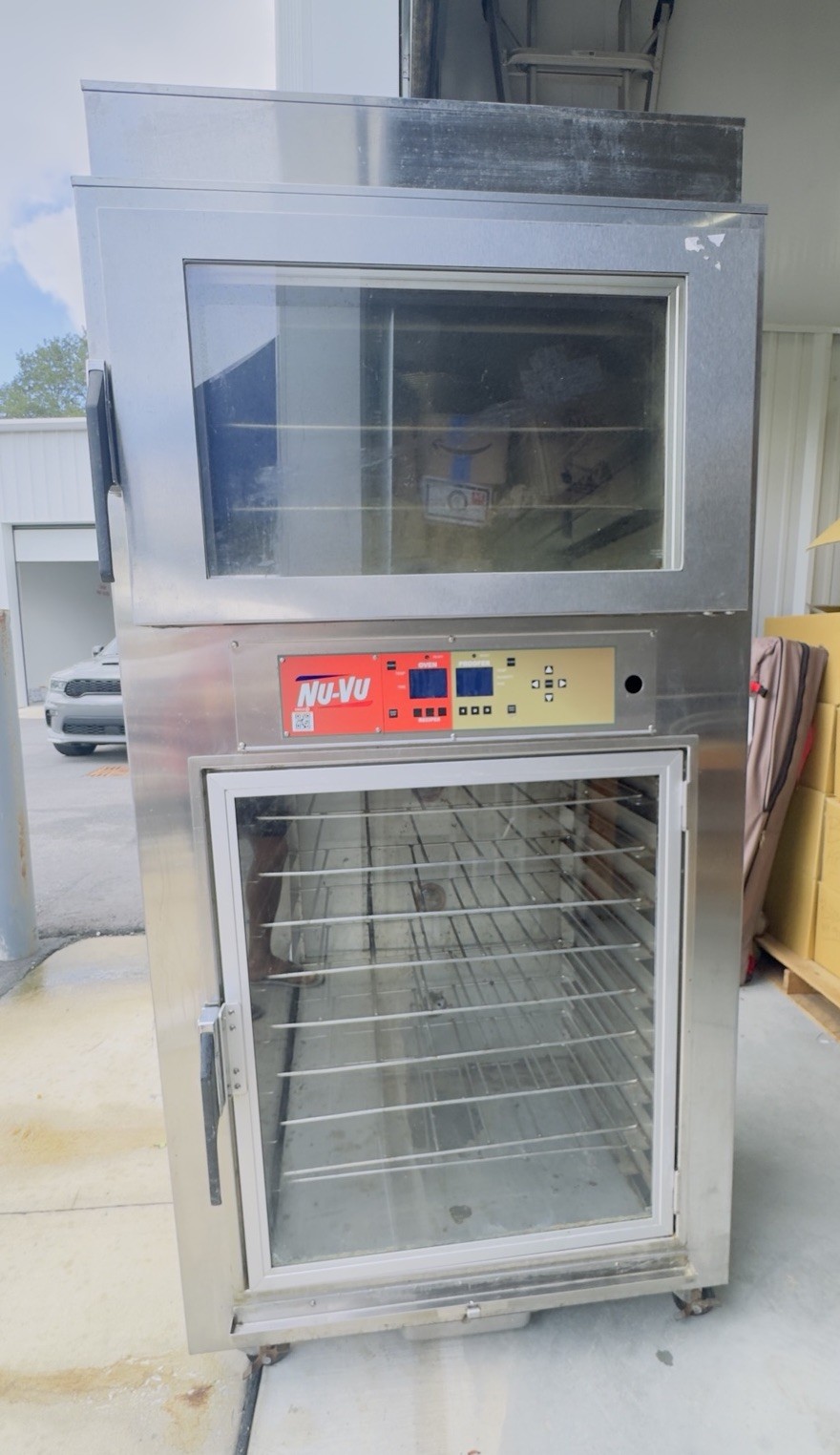 NU-VU SUB-123P Double Deck Digital Commercial Electric Oven Proofer Combo 2