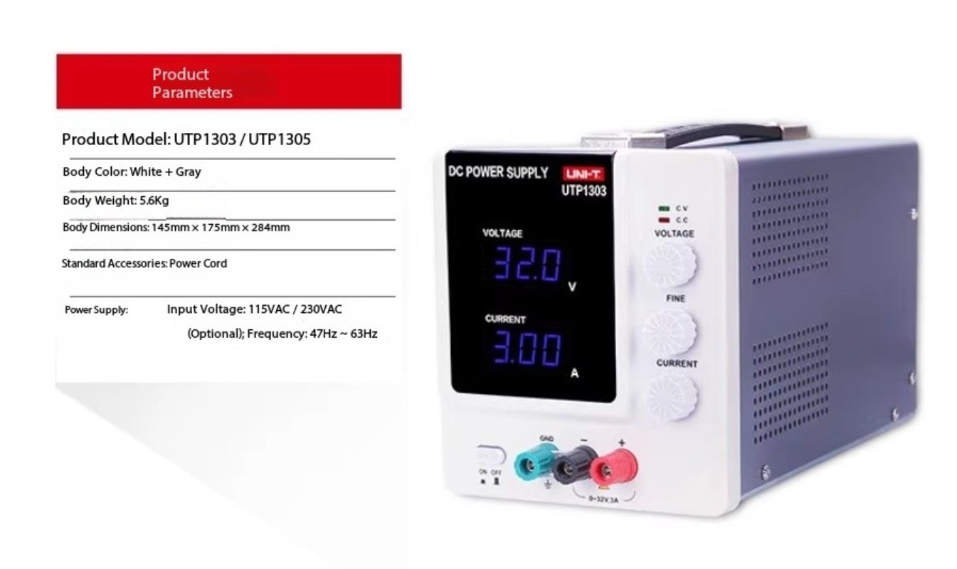 UTP1306S/1310 DCStabilized PowerSupply UTP1303/UTP1305 Adjustable DC PowerSupply