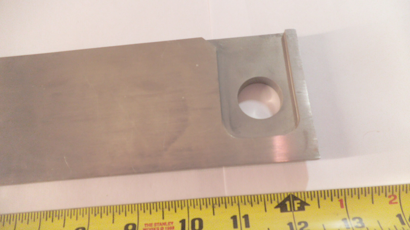 Stainless Steel plate or bracket 10-3/4″ x 2-7/8″ x 1/2″ thick