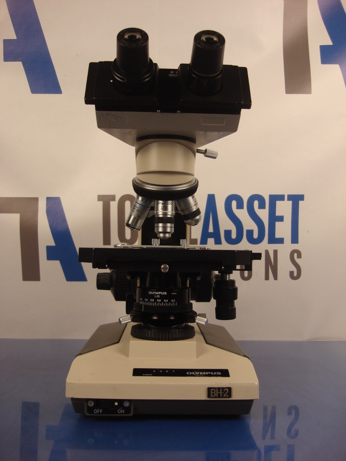 Olympus BH-2 Microscope 4x, 10x, 40x, 100x Oil, 50x Oil with Eyepiece 10×18 WF