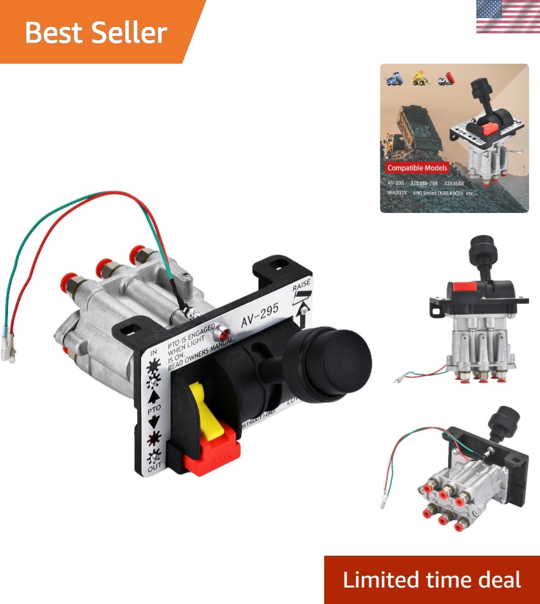 AV295 Pneumatic Control Valve Set for Dump Truck Tipper – Durable & Efficient