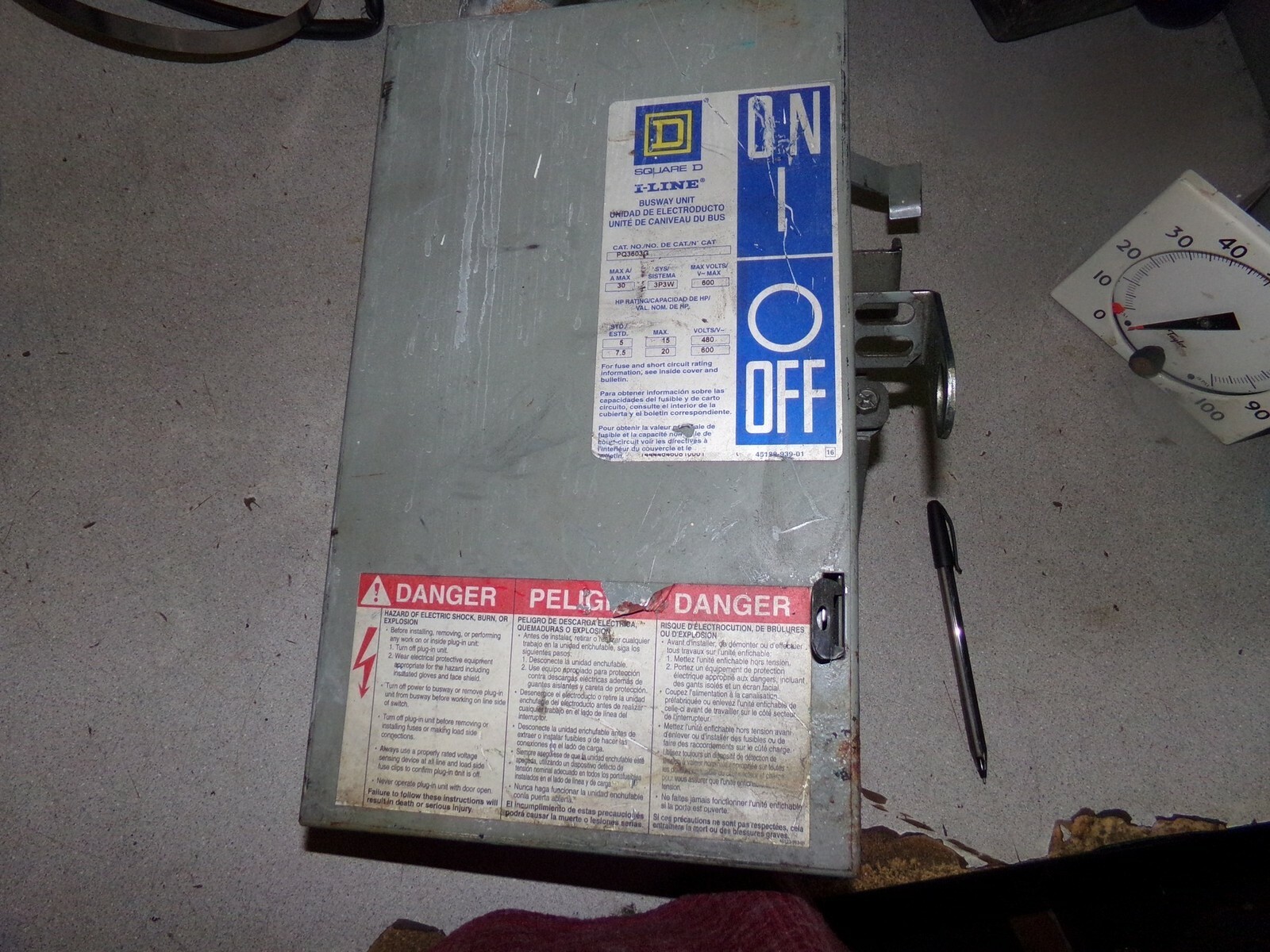 Square D 66EL E22182 I-LIne Busway Unit PQ3603g *FREE SHIPPING*