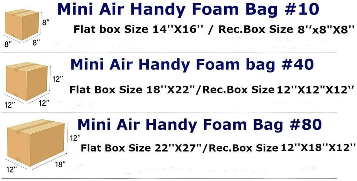 18″x22″ Handy Foam Quick Room Temperature Heavy-Duty Expandable Foam Bags
