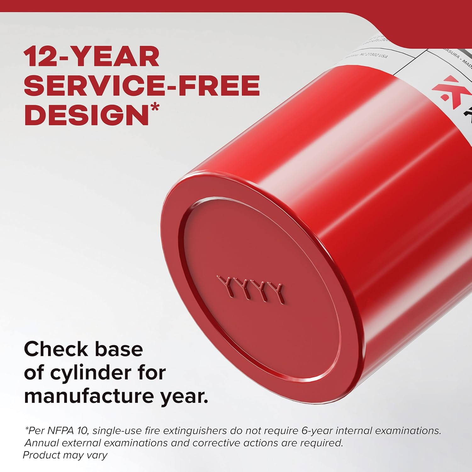 Fire Extinguisher for Home & Office Use, 5-B:C, 3.2 Lbs., USCG Approved with …