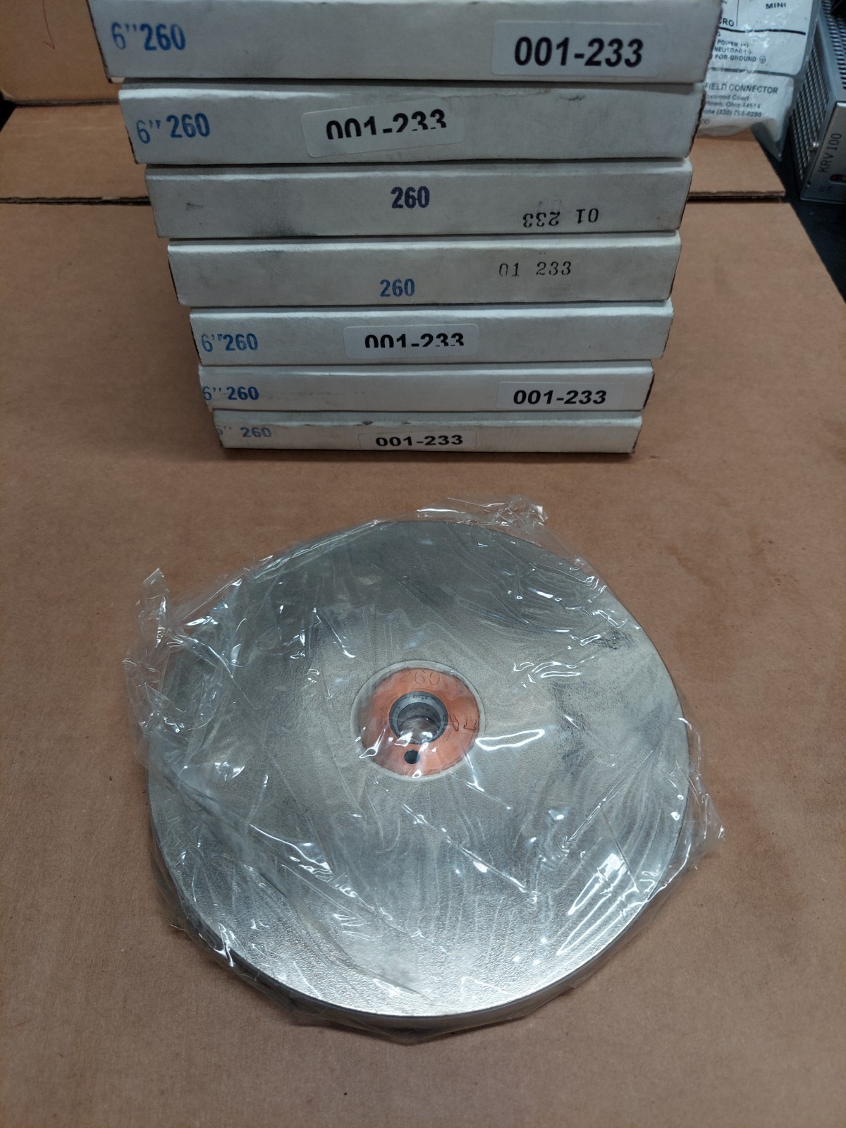 Glendo Corp Accu Finish Diamond Wheel 6 Inch 260 Grit 1/2 Thick x 1/2 Inch Bore