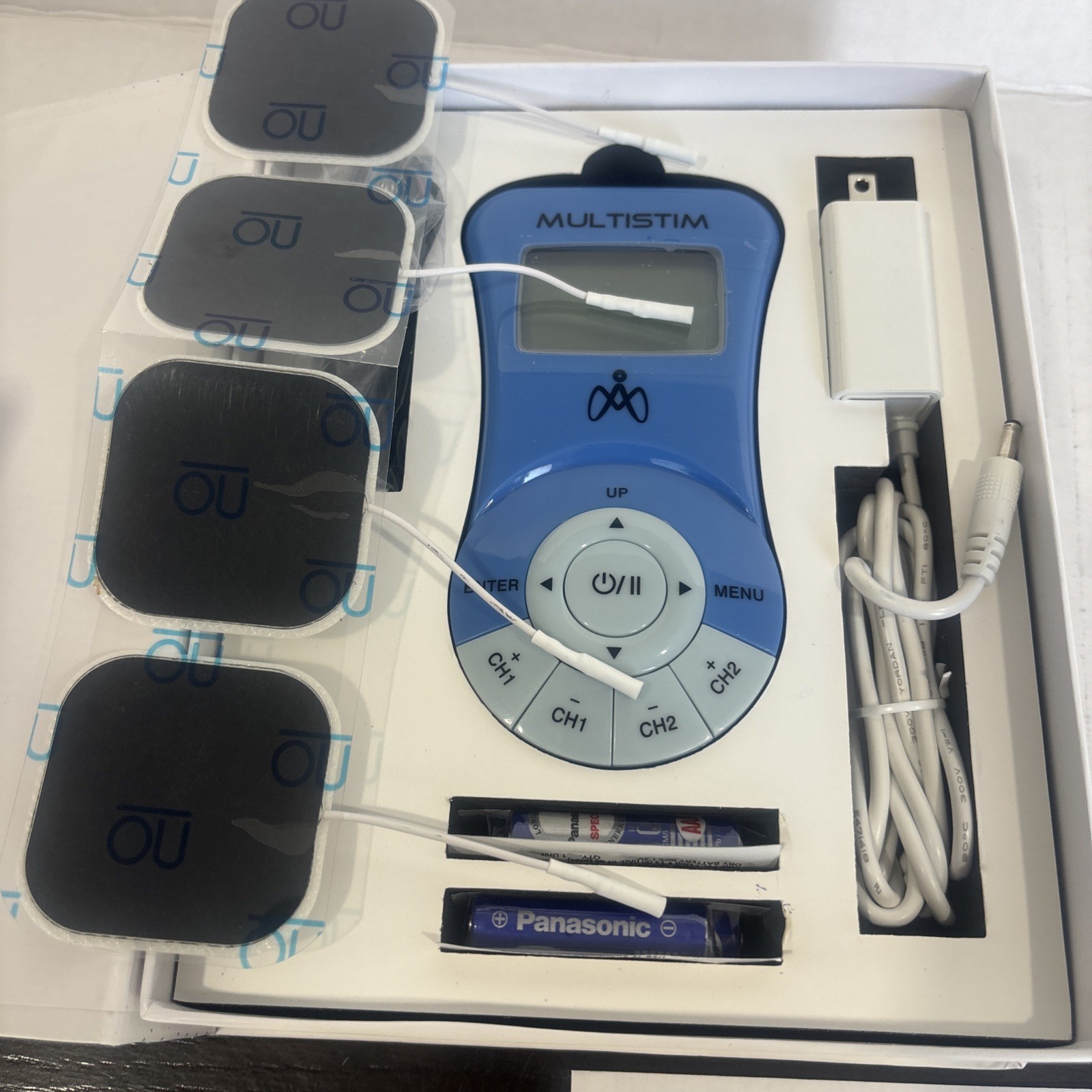Artheon MultiStim TENS/EMS Unit 2-Channel Handheld w/ Leads Pads Manual