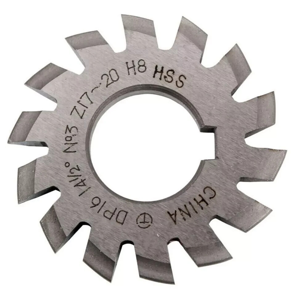 14.5° Involute Gear Cutter DP8 DP10 DP16 DP20 DP22 PA14-1/2 HSS 8H New 8pcs/Set