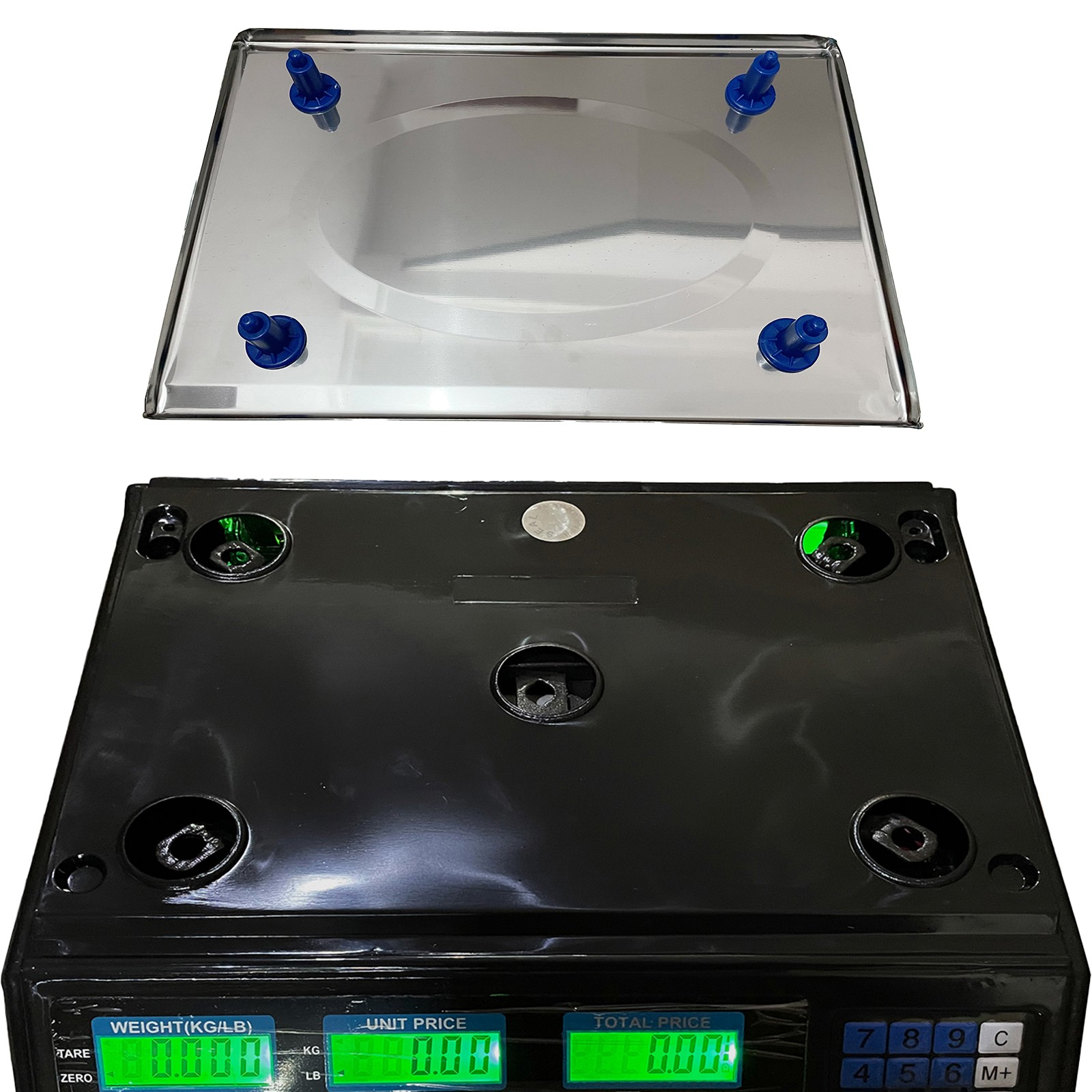 88LB Digital Weight Scale Price Computing Food Produce Deli Backlit LCD Display