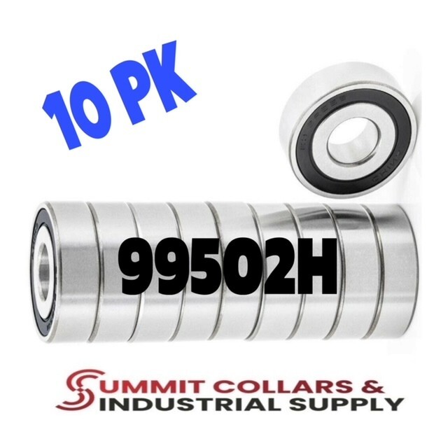 (10) 99502H MOWER SPINDLE SEALED BALL BEARING 5/8 X 1-3/8 X .433 GO KART CART