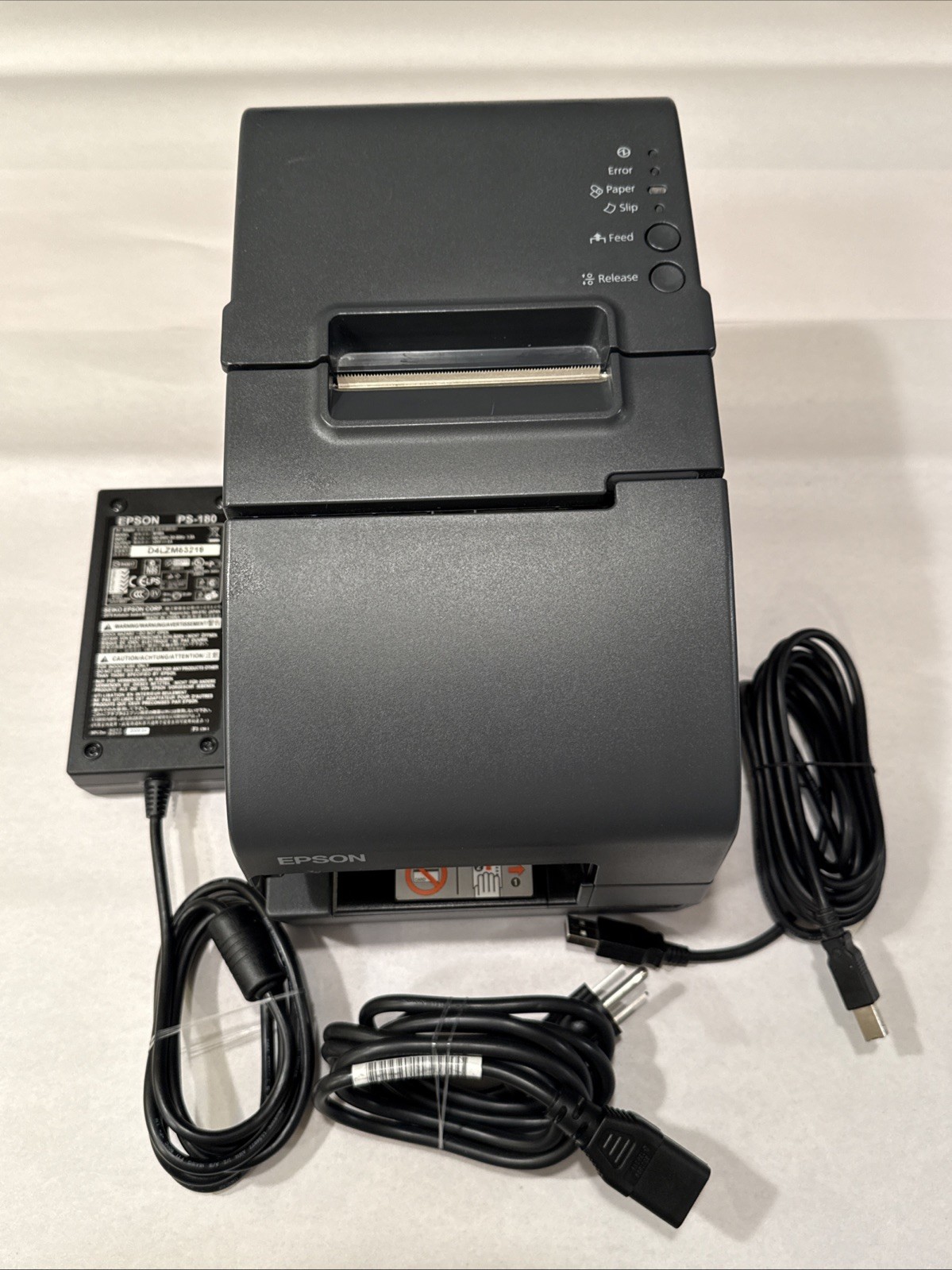 Epson TM-H2000 M255A Thermal POS Receipt Printer With Power Cord & USB Cord