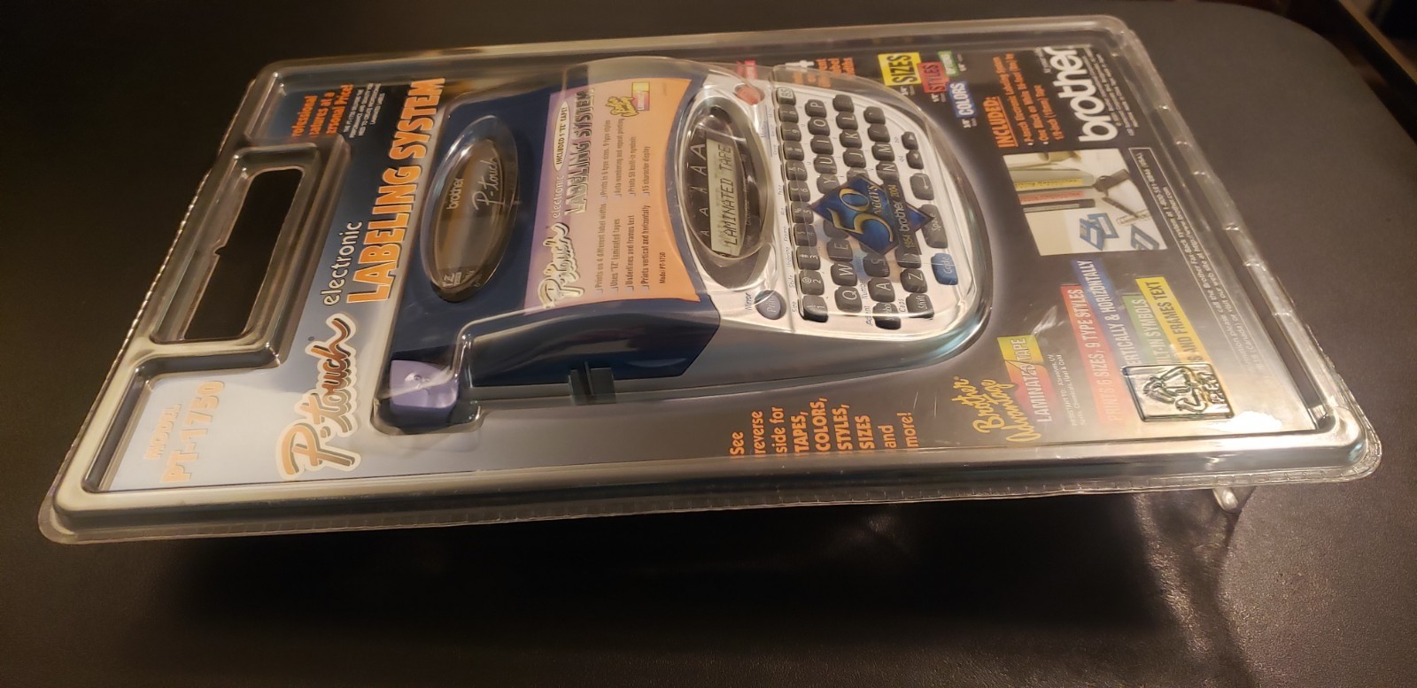 Brother PT-1750 P-Touch Label Maker Electronic Labeling System – New Sealed NOS!