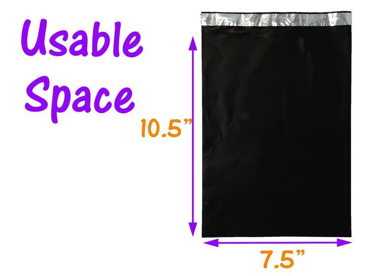 7.5 x 10.5″- 6 Beautiful Colors! Colored Flat Poly Mailers, Self Sealing Mailers