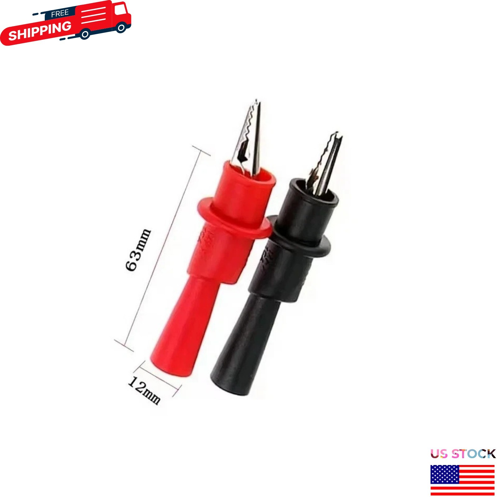 Multimeter Test Leads for Fluke Meter Electrical Alligator Clip Probes 1000V 20A