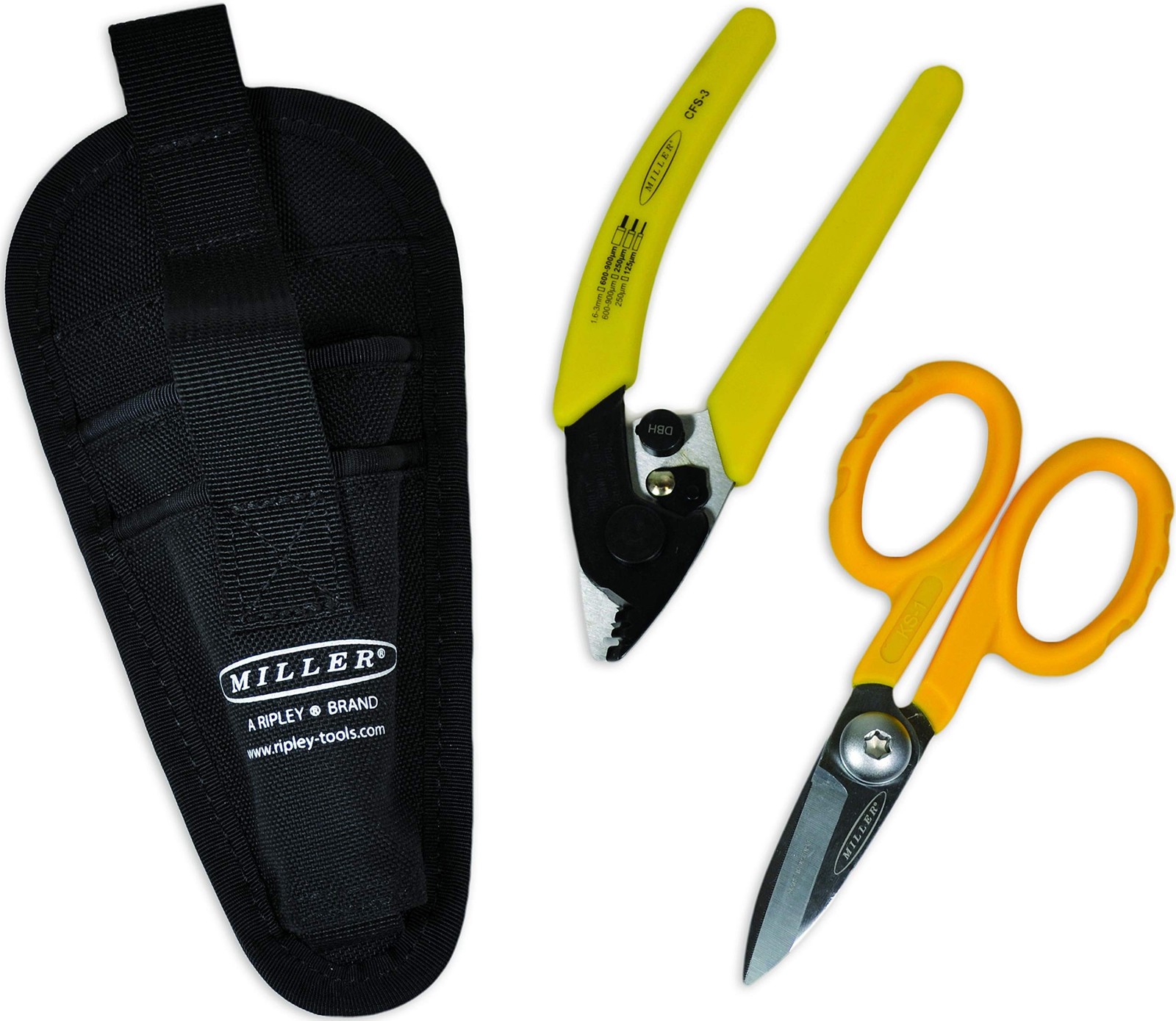 Miller MA01-7001 Kit, CFS-3 3-Hole Fiber Optic Cable Stripping Tool and KS-1 …