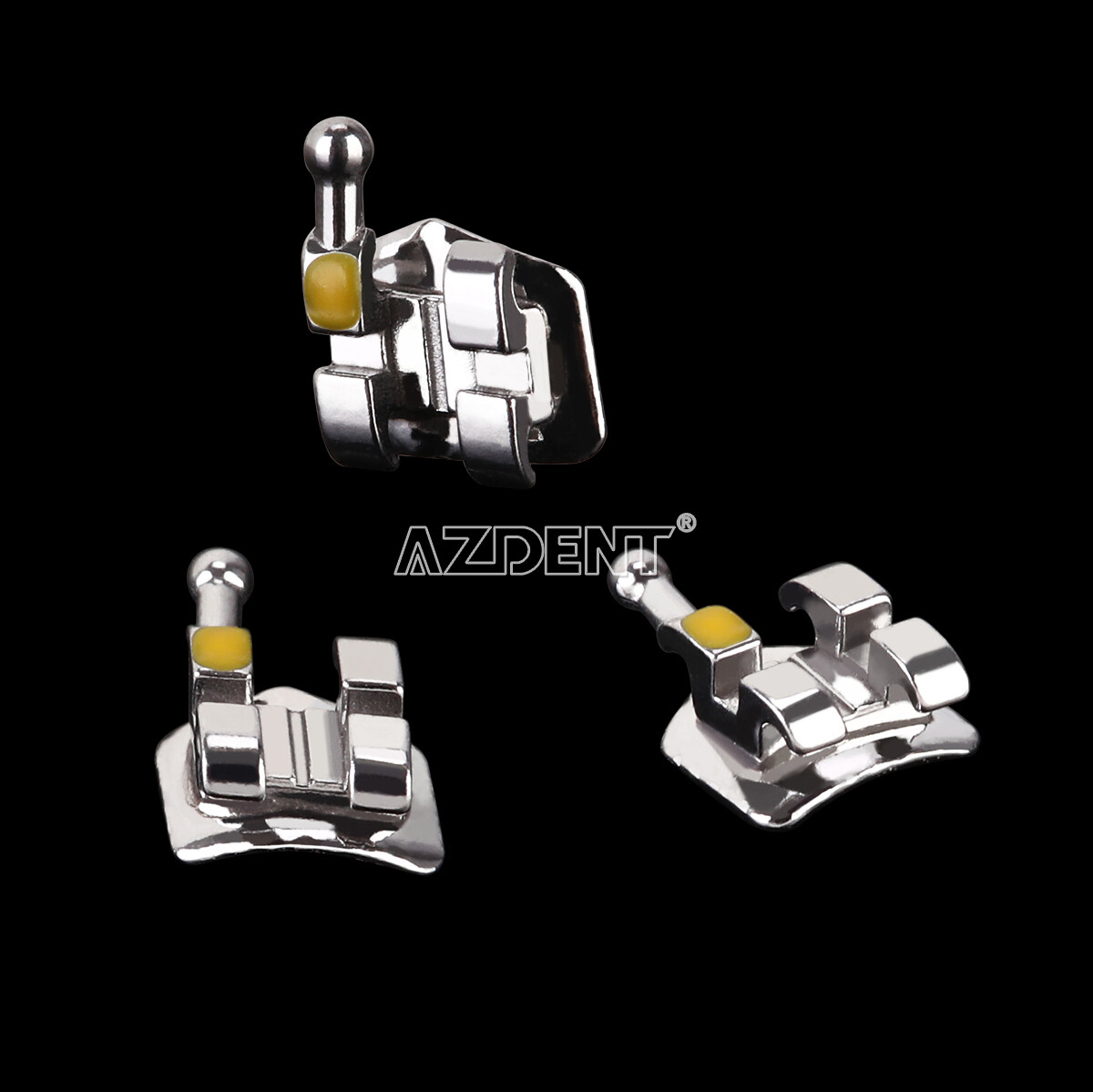 10sets AZDENT Dental Ortho Metal Brackets Mini/Standard, Roth/MBT, Slot.022 .018