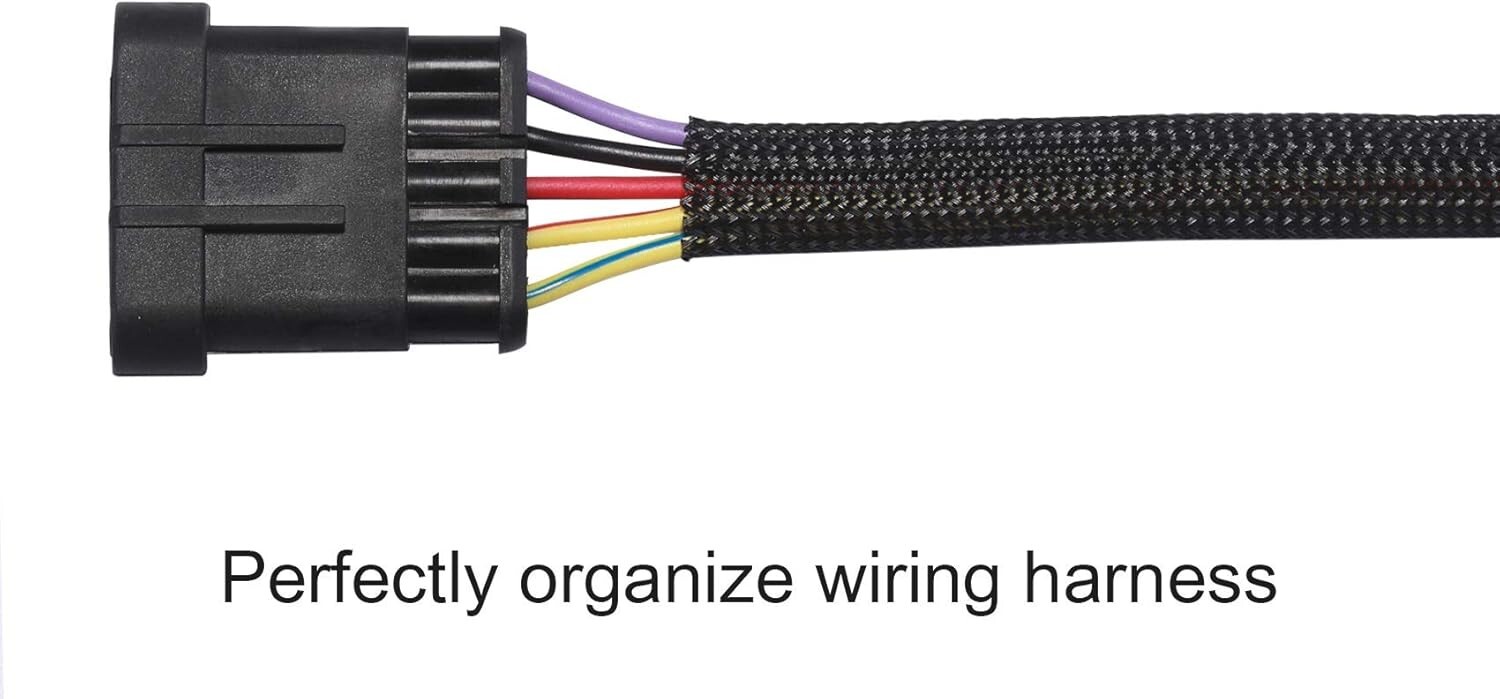 100 FT. 5/16″ Black Expandable Wire Cable Sleeving Sheathing Braided Loom Tubing