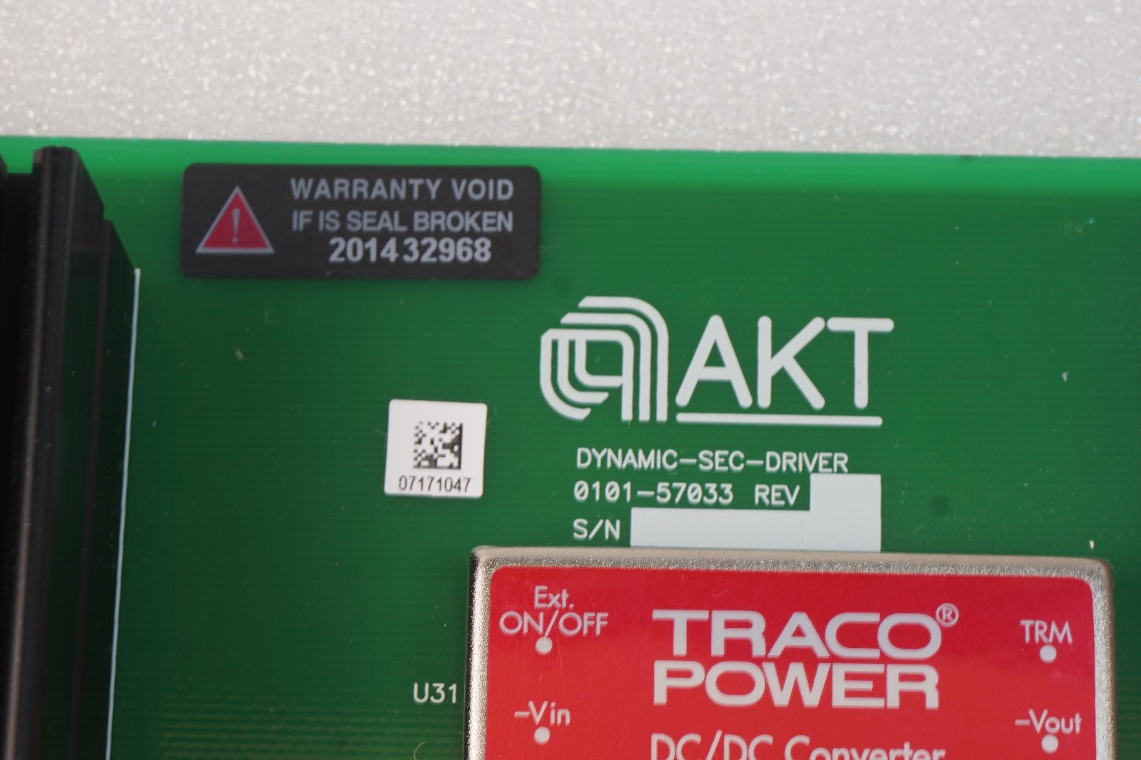 AMAT AKT DYNAMIC-SEC-DRIVER BOARD D-SEC 50-04,0101-57033 REV:08,FAB 0111-57033