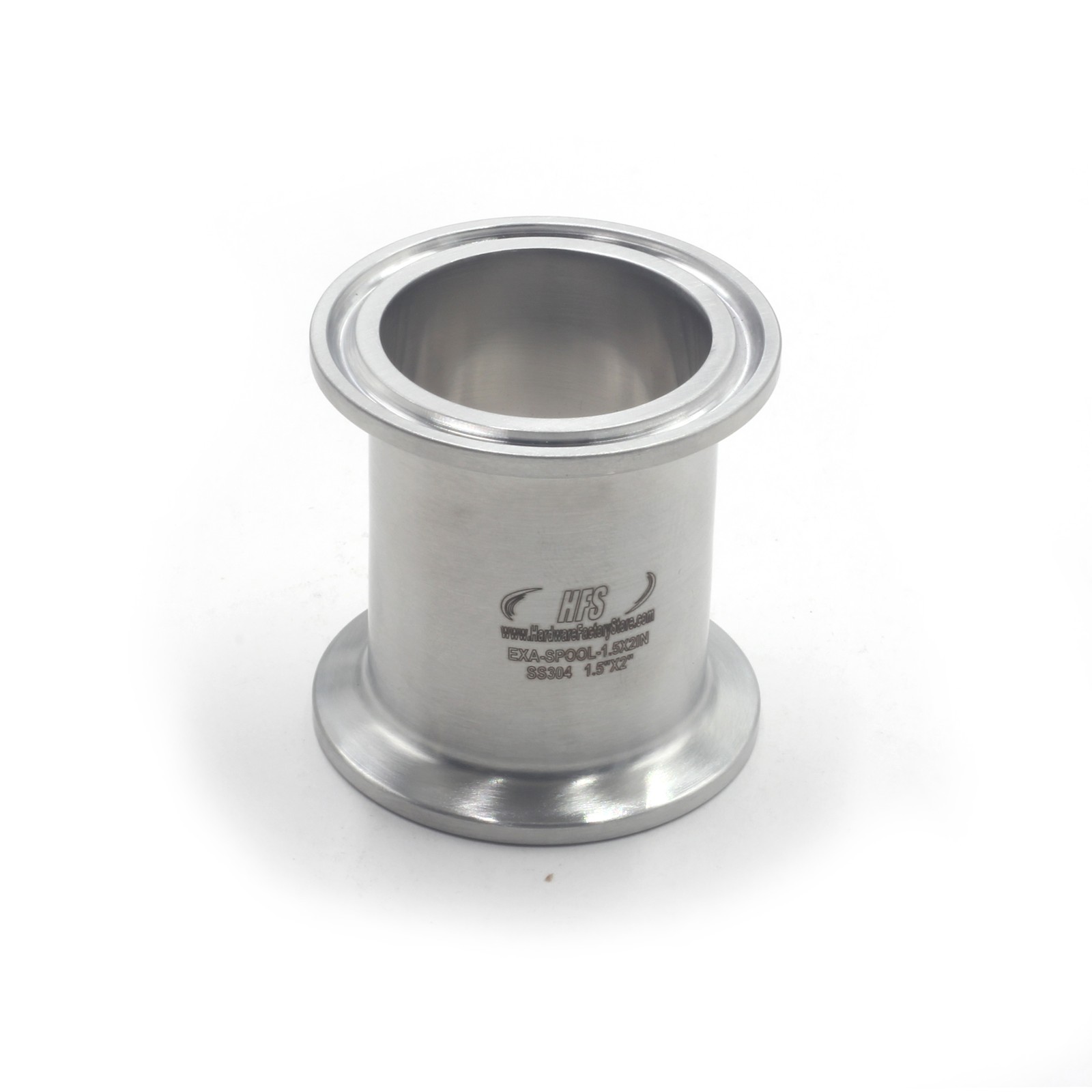 1.5″ Sanitary Tri Clamp Spool 2″ Length Stainless Steel 304 Round Tubing