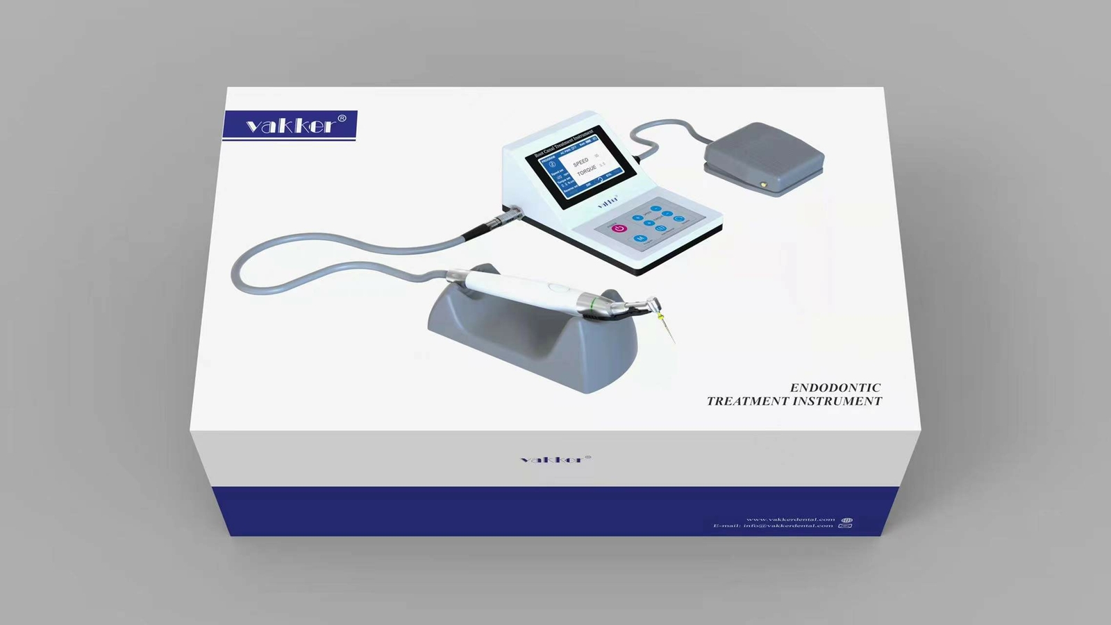 Vakker VK88 Dental Reciprocating Endo Motor w/ 16:1 LED Handpiece Foot Pedal