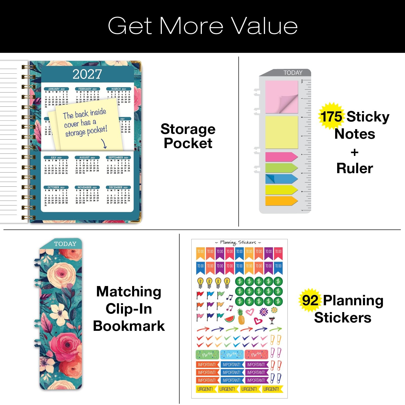 HARDCOVER 2026 Planner, 5.5″x8″: 14 Months (November 2025 – December 2026), D…