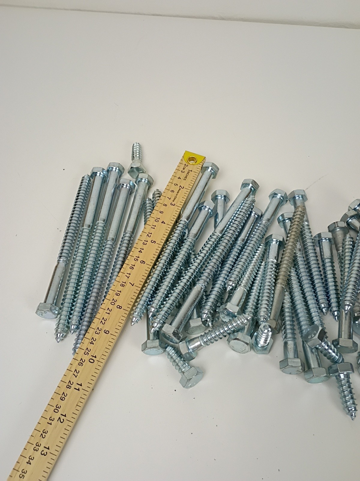 1/2″ Zinc Plated Lag Screws Assorted Lengths Bulk Lot 12+ Pounds