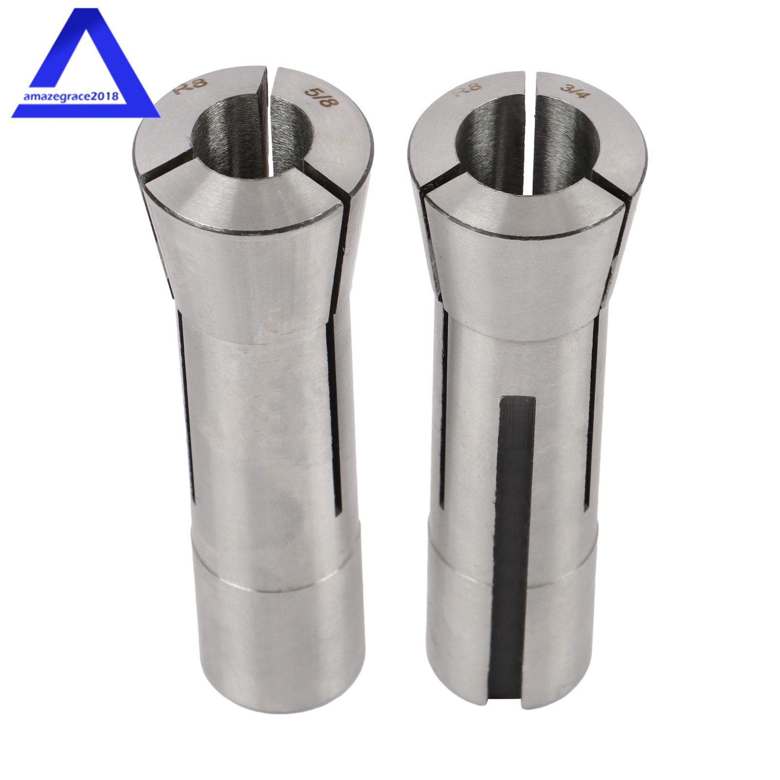 8 PCS R8 Collet Set Fractional 1/8″ To 1″ High Precision New