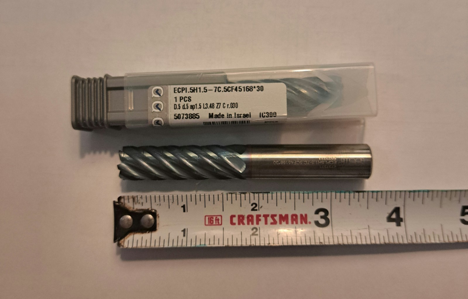 1/2 Solid Carbide Endmill (Chip Breaker)