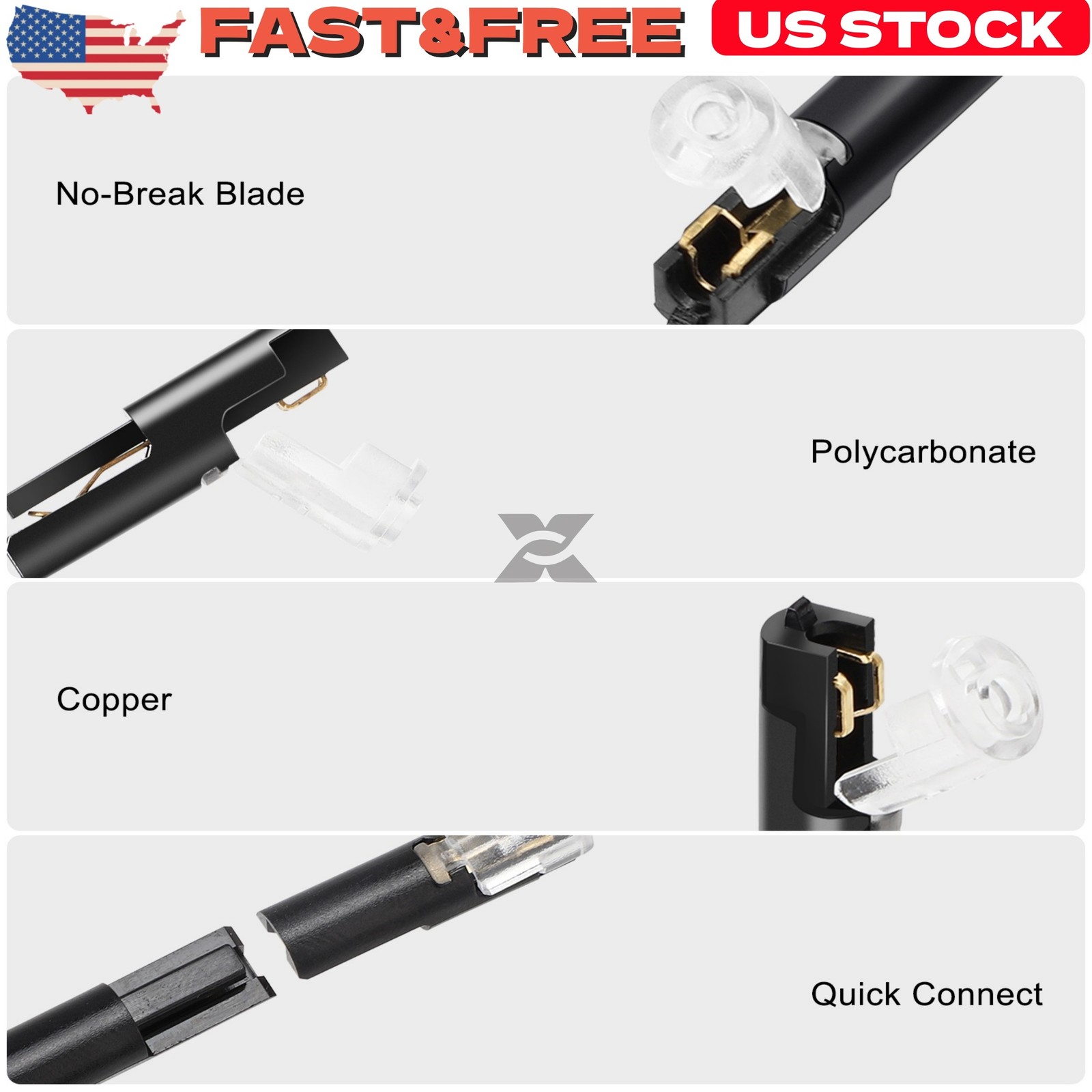 80Pcs Quick Wire Connectors Reusable Plug-In Cable Terminal Blocks