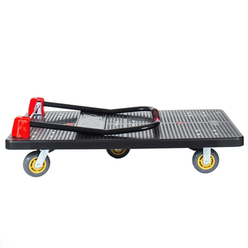 25.5″x43.5″ Foldable Platform Truck 1500LBS 5″ Silent TPR Wheels