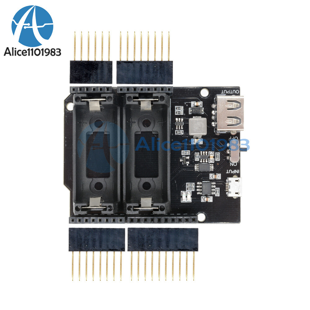 ESP8266 ESP32 16340 Battery Shield Power Bank Supply Module for Arduino UNO R3