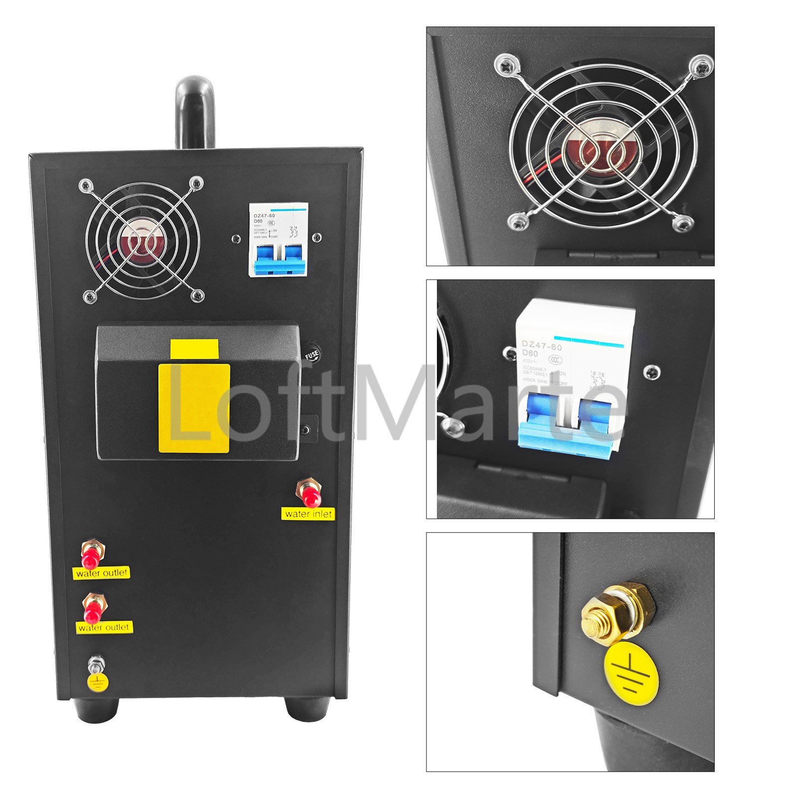 15KW High Frequency Induction Heater Furnace 220V, 16:2 Turns Ratio