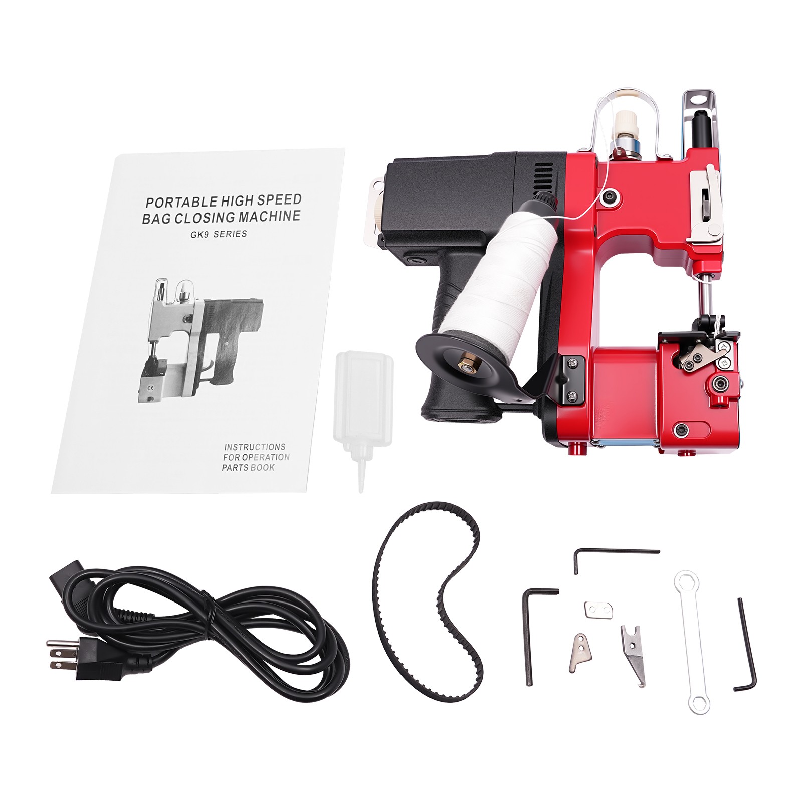 Heavy Duty Leather and Canvas Sewing Machine Max Thickness 6mm 15000rpm 190W