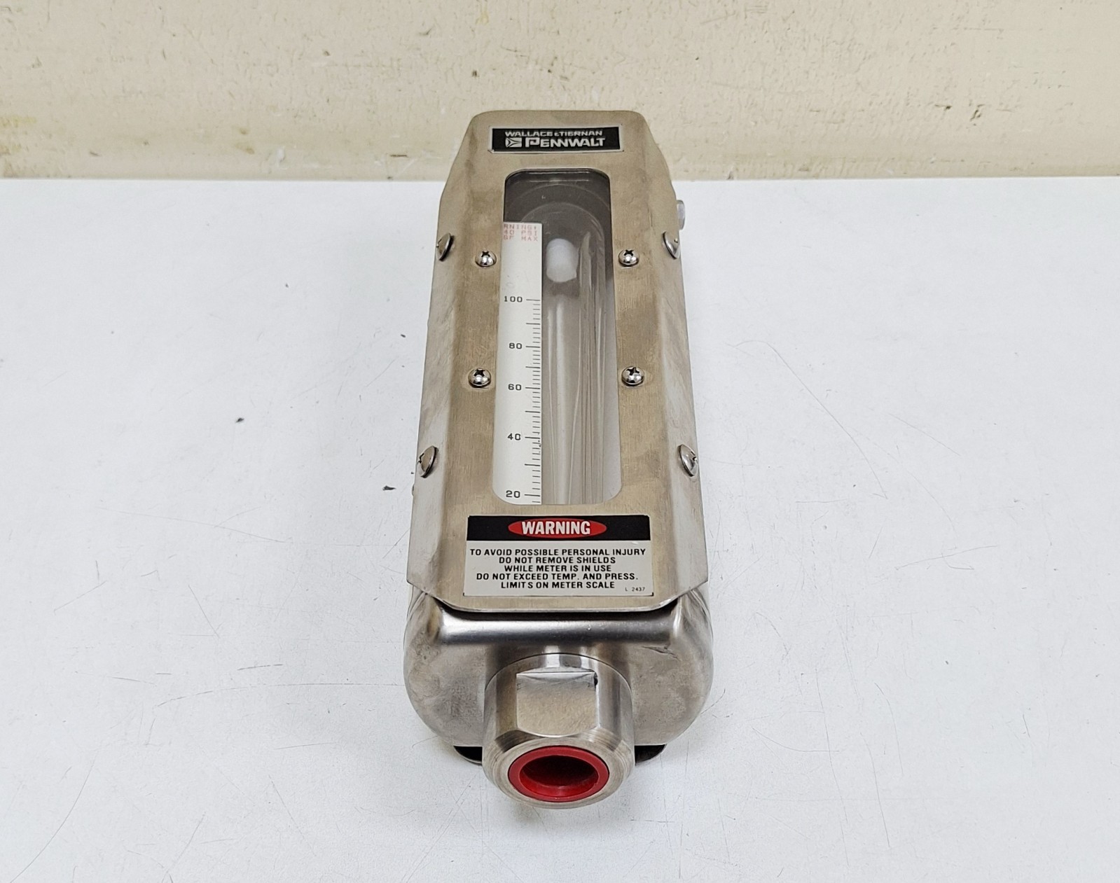 Wallace & Tiernan Pennwalt 5210B02212XXL Flow Meter 180F 240PSI