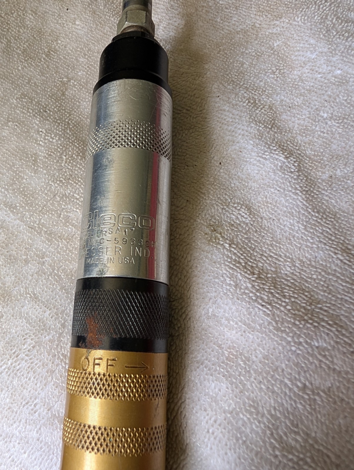 Made In USA Cleco 4Rsa-17 Screwdriver 1/4 Inch Bit Socket Ratchet Nice Impact