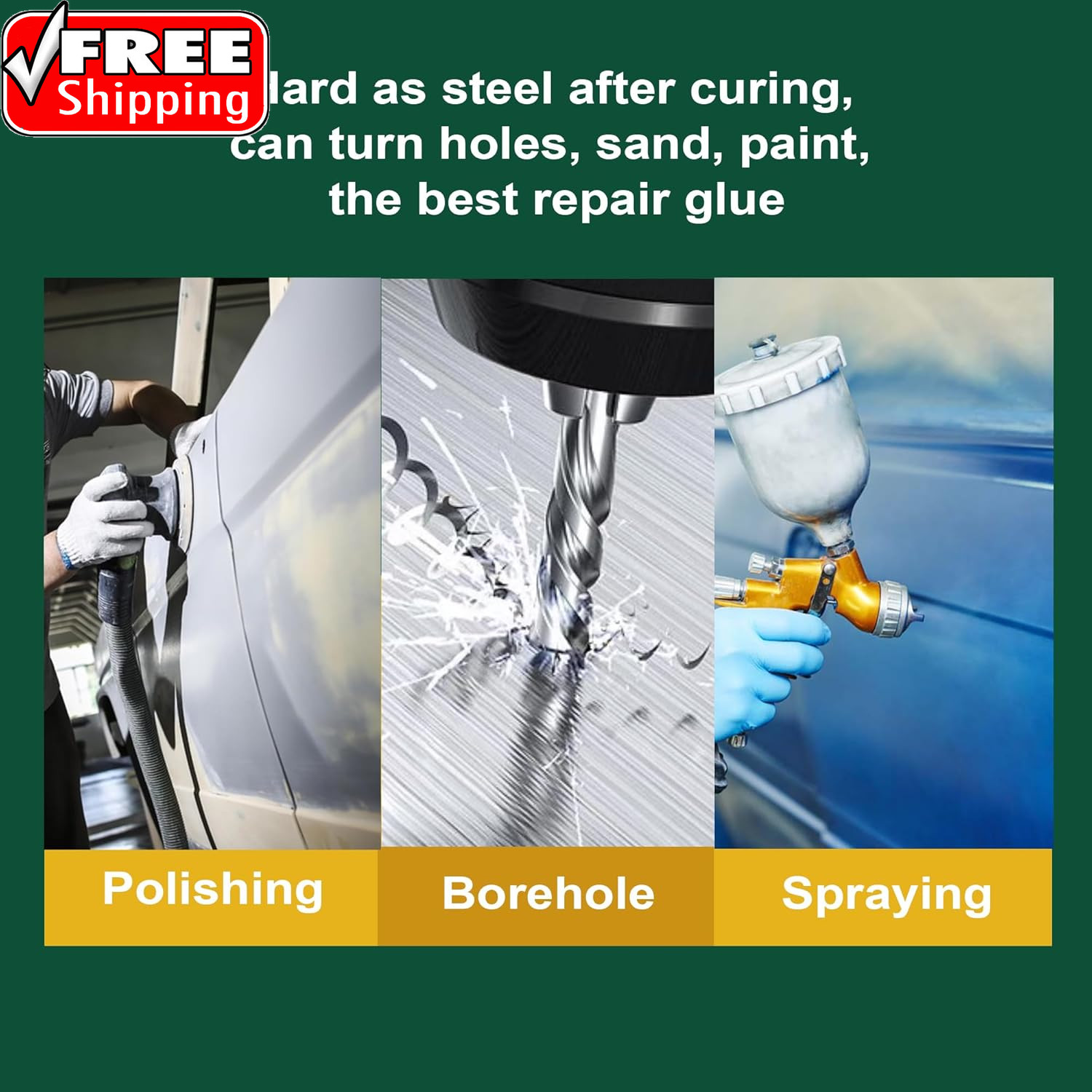 Metal Glue Heavy Duty Waterproof, Metal to Metals Adhesive, Liquid Weld, Welding